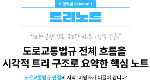 Æ®¸®³ëÆ® : µµ·Î±³Åë¹ý±Ô Àüü È帧À» ½ÃÀÛÀû Æ®¸® ±¸Á¶·Î ¿ä¾àÇÑ ÇÙ½É³ëÆ®